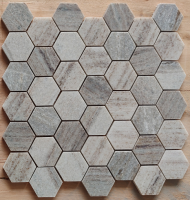 Hexagon Crystal Grain Honed 2 x 2 11.75 x 12